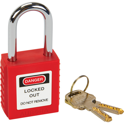 Lock for Lockouts, Keyed Different, Thermoplastic, 1-1/2" Width PB Rental Co. Ltd.