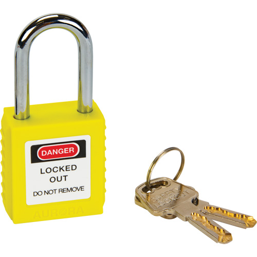 Lock for Lockouts, Safety Padlock, Keyed Different, Thermoplastic, 1-1/2" Width PB Rental Co. Ltd.