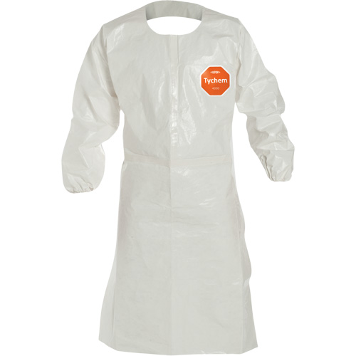 Disposable Sleeved Apron, Tychem&reg; 4000, White, 44" L PB Rental Co. Ltd.
