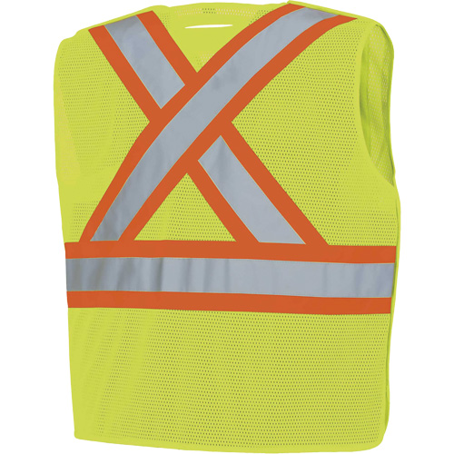 598P Veste de s&eacute;curit&eacute; &agrave; maille d&eacute;tachable, Jaune lime haute visibilit&eacute;, Moyen/Petit, Polyester PB Rental Co. Ltd.