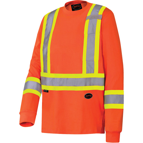 6981 Chandail de s&eacute;curit&eacute; &agrave; manches longues, Coton, Petit, Orange haute visibilit&eacute; PB Rental Co. Ltd.