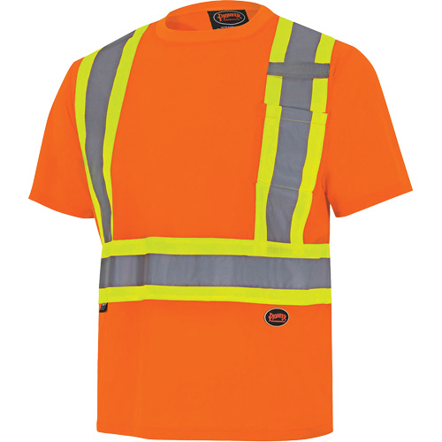 6990 Chandail de s&eacute;curit&eacute; en il-de-perdrix, Polyester, T-petit, Orange haute visibilit&eacute; PB Rental Co. Ltd.