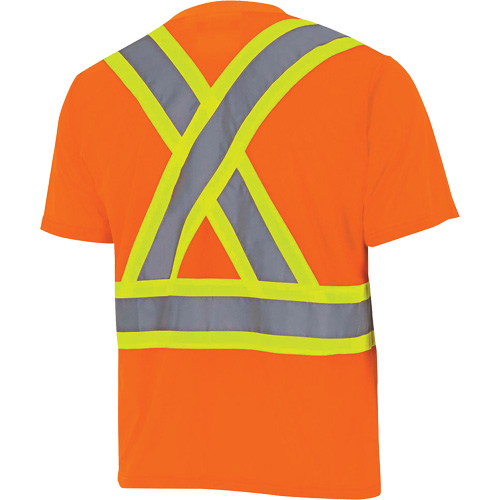 6990 Chandail de s&eacute;curit&eacute; en il-de-perdrix, Polyester, T-petit, Orange haute visibilit&eacute; PB Rental Co. Ltd.
