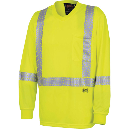 6905A Ultra-Cool Ultra-Breathable Long-Sleeved Safety Shirt, X-Small, High Visibility Lime-Yellow PB Rental Co. Ltd.