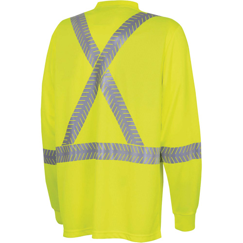 6905A Ultra-Cool Ultra-Breathable Long-Sleeved Safety Shirt, X-Small, High Visibility Lime-Yellow PB Rental Co. Ltd.