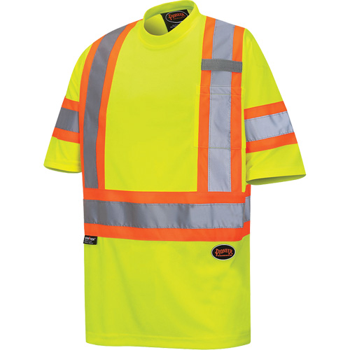 6971 T-shirt de s&eacute;curit&eacute; en il-de-perdrix, Polyester, T-petit, Jaune lime haute visibilit&eacute; PB Rental Co. Ltd.