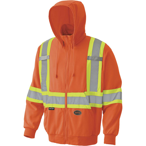 6940 Chandail capuche &agrave; fermeture &eacute;clair, Petit, Orange haute visibilit&eacute; PB Rental Co. Ltd.