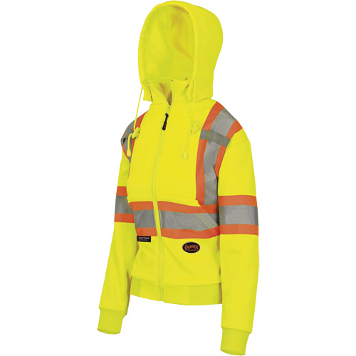 6925W Women's Zip Style Hoodie, X-Small, High Visibility Yellow PB Rental Co. Ltd.