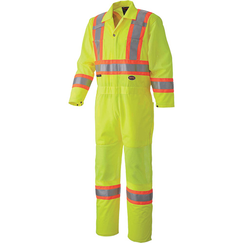 5999A Traffic Safety Coveralls, X-Small, High Visibility Lime-Yellow PB Rental Co. Ltd.
