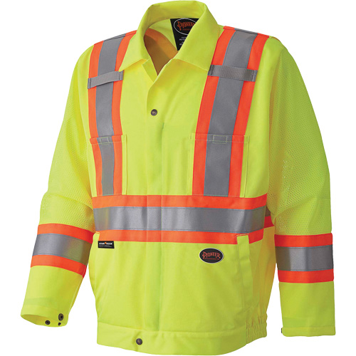 5999J Manteau de s&eacute;curit&eacute; routi&egrave;re, Polyester, Jaune lime haute visibilit&eacute;, T-petit PB Rental Co. Ltd.