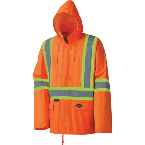 5598 Combinaison de pluie imperm&eacute;able et l&eacute;g&egrave;re, Polyester/PVC, Petit, Orange haute visibilit&eacute; PB Rental Co. Ltd.