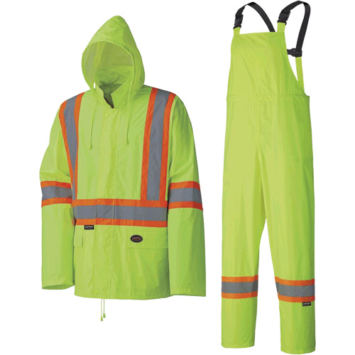 5599 Combinaison de pluie imperm&eacute;able et l&eacute;g&egrave;re, Polyester/PVC, T-petit, Jaune lime haute visibilit&eacute; PB Rental Co. Ltd.