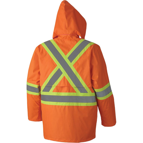 5608 Combinaison de pluie imperm&eacute;able 210D, Polyester/PVC, Petit, Orange haute visibilit&eacute; PB Rental Co. Ltd.