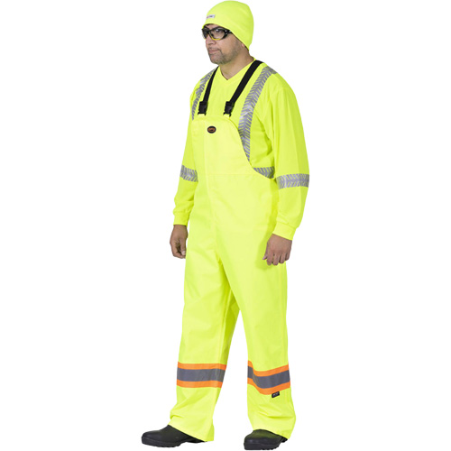 5629 The Rock 300D Bib Pants, Polyester, Small, High Visibility Lime-Yellow PB Rental Co. Ltd.