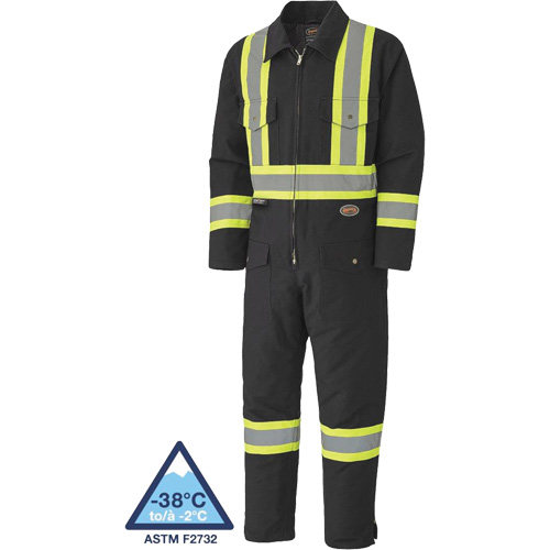 5539BKA Quilted Duck Coveralls, Small, Black PB Rental Co. Ltd.