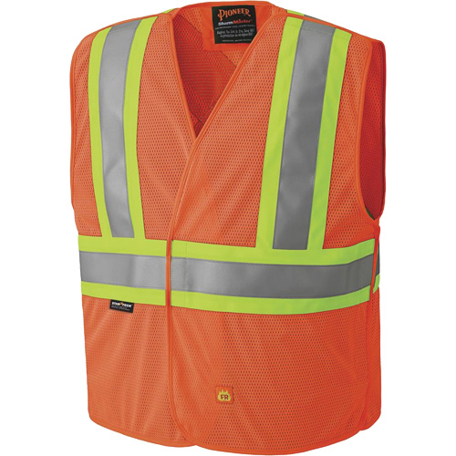 6914A Veste de s&eacute;curit&eacute; ignifug&eacute;e, Orange haute visibilit&eacute;, Moyen/Petit, Polyester PB Rental Co. Ltd.