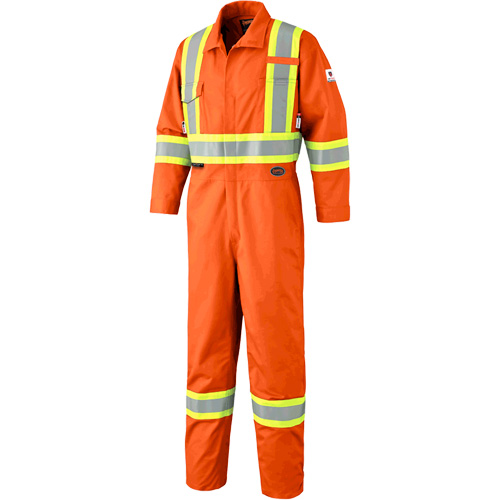 7705T Combinaison ignifuge FR-Tech avec fermetures &agrave; glissi&egrave;re aux jambes, Taille 40 (grand taille), Orange haute visibilit&eacute;, 9,7 cal/cm² PB Rental Co. Ltd.