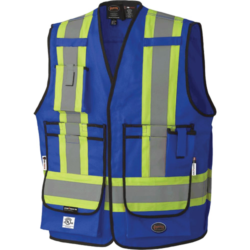 7733 Veste d'arpenteur ignifuge et r&eacute;sistant aux arcs &eacute;lectriques FR-Tech, Petit, Bleu royal, 9,7 cal/cm² PB Rental Co. Ltd.