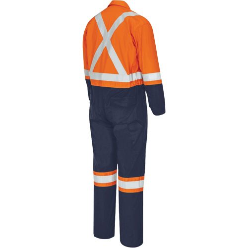 7702BB FR-Tech&reg; 2-Tone Safety Coverall, Size 36, Navy Blue/Orange, 10 cal/cm² PB Rental Co. Ltd.