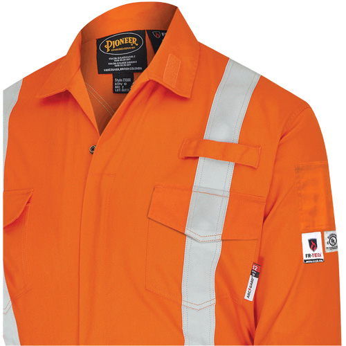 7702BB FR-Tech&reg; 2-Tone Safety Coverall, Size 36, Navy Blue/Orange, 10 cal/cm² PB Rental Co. Ltd.