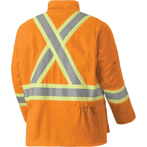 5533 Manteau de s&eacute;curit&eacute; ignifuge, Petit, Orange haute visibilit&eacute;, 58 cal/cm² PB Rental Co. Ltd.