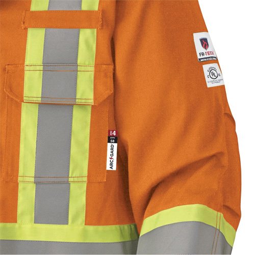5533 Manteau de s&eacute;curit&eacute; ignifuge, Petit, Orange haute visibilit&eacute;, 58 cal/cm² PB Rental Co. Ltd.