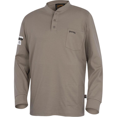 331 FR Interlock Henley Shirt, Small, Beige PB Rental Co. Ltd.