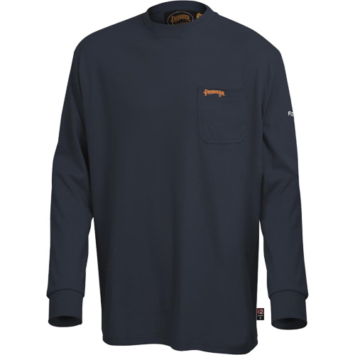 333 Flame-Resistant Long-Sleeved Shirt, Small, Navy Blue PB Rental Co. Ltd.