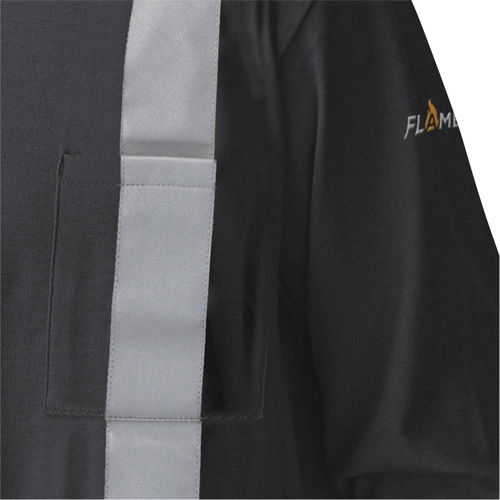 340SFA Flame-Resistant Long-Sleeved Safety Shirt, Small, Black PB Rental Co. Ltd.