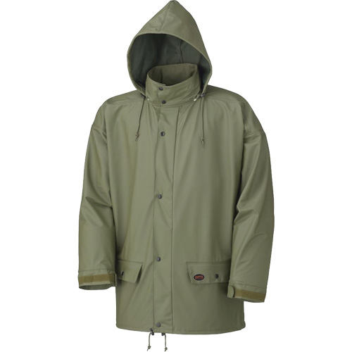 D7000 Stretch Rain Jacket, Polyurethane, X-Small, Green PB Rental Co. Ltd.
