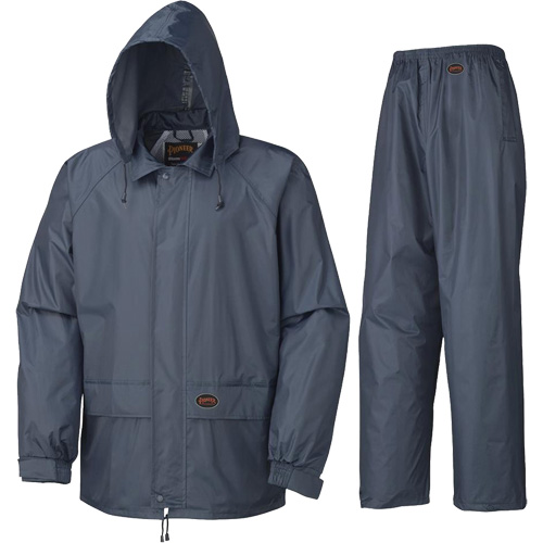 883 Rain Suit, Polyester/PVC, Small, Navy Blue PB Rental Co. Ltd.