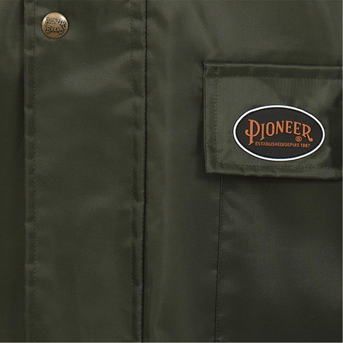 D8120J Manteau &agrave; capuchon ind&eacute;chirable Nailhead pour planteur d'arbres, Polyester/PVC, T-petit, Vert PB Rental Co. Ltd.