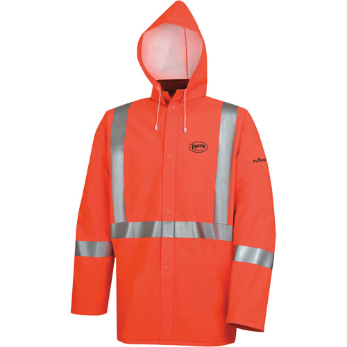 576J High-Visibility FR Rain Jacket, Small, High Visibility Orange PB Rental Co. Ltd.