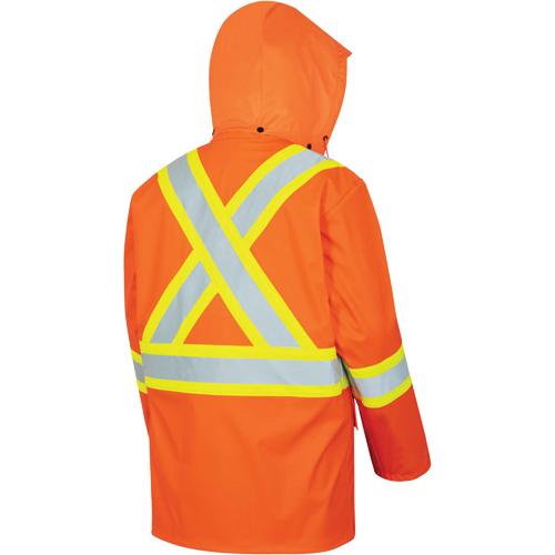 5892PKT Veste de s&eacute;curit&eacute; imperm&eacute;able &agrave; haute visibilit&eacute; ignifuge, T-petit, Orange haute visibilit&eacute; PB Rental Co. Ltd.
