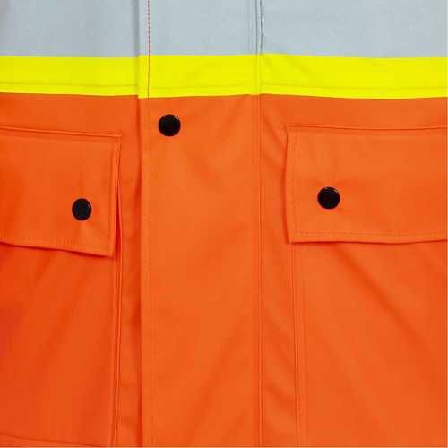 5892PKT Veste de s&eacute;curit&eacute; imperm&eacute;able &agrave; haute visibilit&eacute; ignifuge, T-petit, Orange haute visibilit&eacute; PB Rental Co. Ltd.