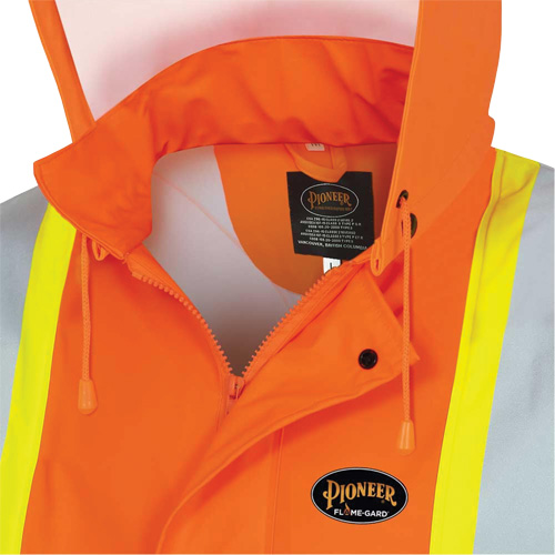 5892PKT Veste de s&eacute;curit&eacute; imperm&eacute;able &agrave; haute visibilit&eacute; ignifuge, T-petit, Orange haute visibilit&eacute; PB Rental Co. Ltd.