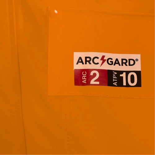 5880 Manteau de pluie ignifuge et protection contre les &eacute;clats d'arc &eacute;lectrique, T-petit, Orange haute visibilit&eacute;, 10 cal/cm² PB Rental Co. Ltd.
