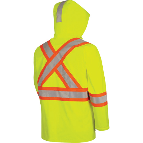 5881 Manteau de pluie ignifuge et protection contre les &eacute;clats d'arc &eacute;lectrique, T-petit, Jaune haute visibilit&eacute;, 10 cal/cm² PB Rental Co. Ltd.