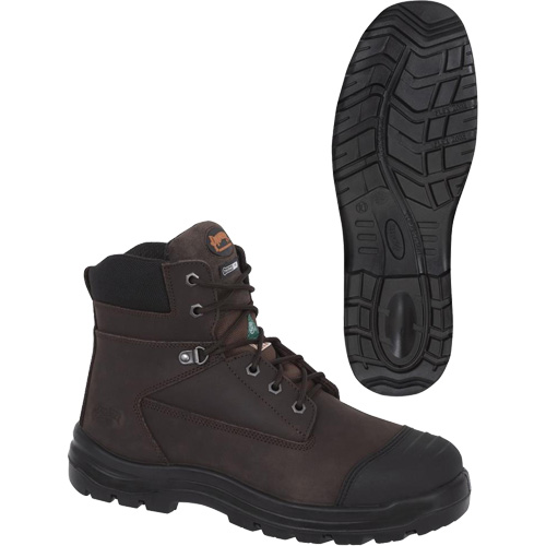 1026 Brown 6" Work Boots, Leather, Steel Toe, Size 10 PB Rental Co. Ltd.