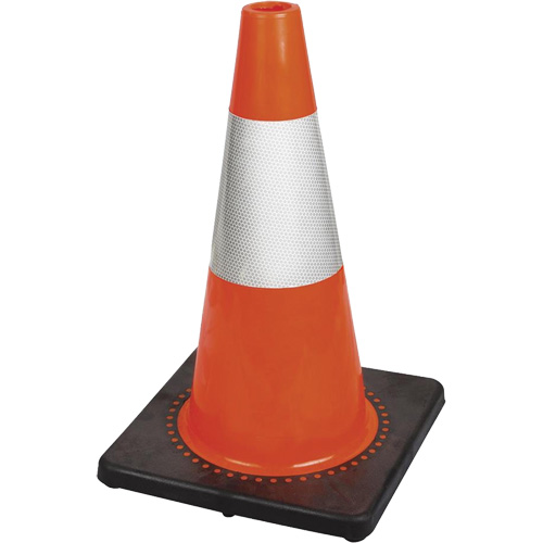 181 Premium Flexible Safety Cone, 18", Orange, 6" Reflective Collar(s) PB Rental Co. Ltd.