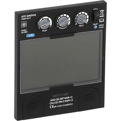 Filtre dobscurcissement automatique large &agrave; intensit&eacute; variable Advantage Plus, 5-1/4" la x 4-1/2" h Champ de vision, Pour utilisation avec S26200 PB Rental Co. Ltd.