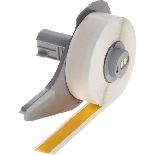 Ruban adh&eacute;sif permanent toutes saisons pour &eacute;tiquettes, Vinyle, Jaune, Largeur de 0,5" PB Rental Co. Ltd.
