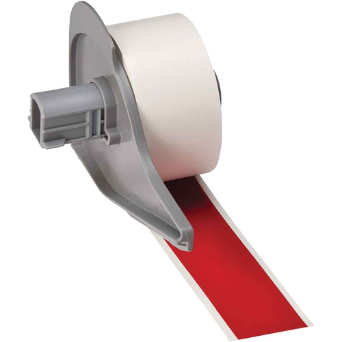Ruban adh&eacute;sif permanent toutes saisons pour &eacute;tiquettes, Vinyle, Rouge, Largeur de 1" PB Rental Co. Ltd.