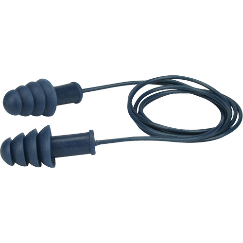 Metal-Detectable Reusable TPR Earplugs, Corded, Bulk - Box, 27 dB NRR, One-Size PB Rental Co. Ltd.