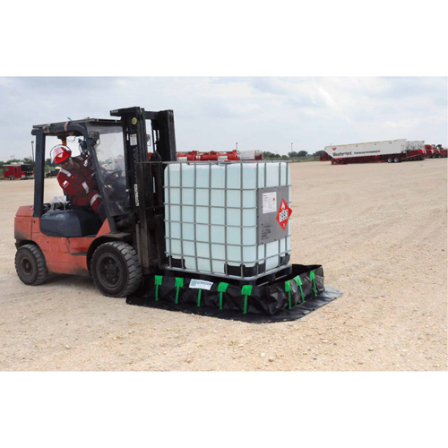 Ultra-Containment Berm&reg;, 269 US gal. Capacity, 6' W x 6' L x 12" H, Stake Wall PB Rental Co. Ltd.