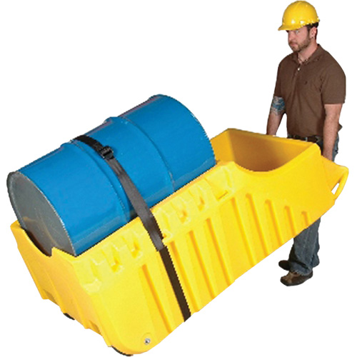 Drum Dolly, 26.5" L x 26.5" W x 5" H, 800 US gal. Spill Cap. PB Rental Co. Ltd.