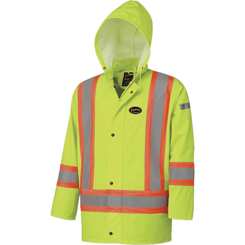 5894 Veste imperm&eacute;able r&eacute;sistant &agrave; la flamme, 2T-Grand, Jaune lime haute visibilit&eacute; PB Rental Co. Ltd.
