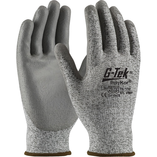 G-Tek&reg; Seamless Knit Cut-Resistant Gloves, Size X-Small, 13 Gauge, Polyurethane Coated, PolyKor&reg; Shell, ASTM ANSI Level A2/EN 388 Level B PB Rental Co. Ltd.