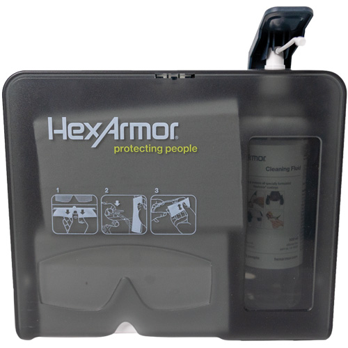 Wall Mounted Eyewear Cleaning Station, Metal, 11.8" L x 10.4" H PB Rental Co. Ltd.