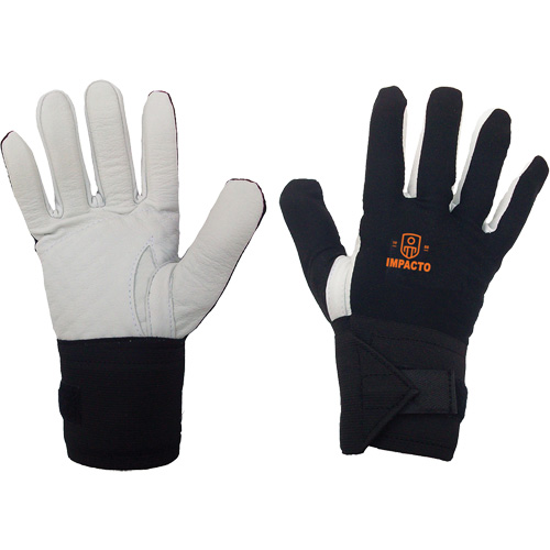 Gant r&eacute;sistant &agrave; limpact pour droitier, 7/Petit, Paume en Cuir fleur, Poignet &eacute;lastique PB Rental Co. Ltd.